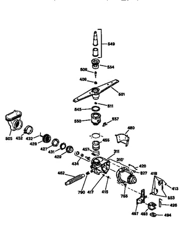 Motor-pump mechanism