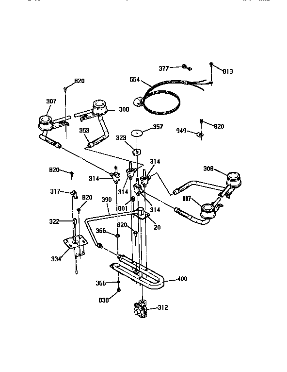 Burner section