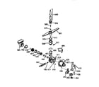 GE GSD720X-66WB motor-pump mechanism diagram