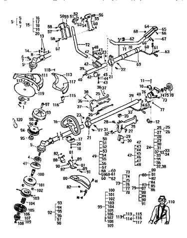 Shaft/shield/cutter assembly
