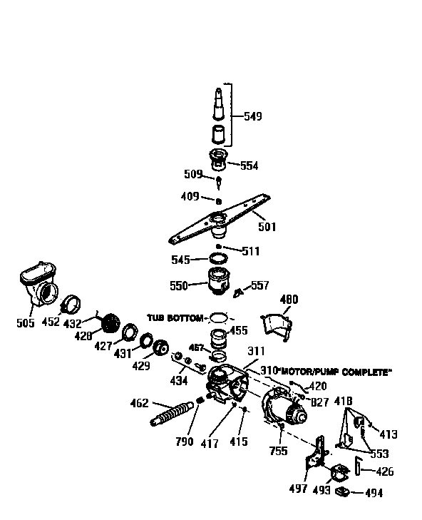 Motor-pump mechanism
