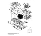 Craftsman 536252571 chassis and hood assembly diagram