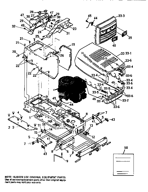 Chassis and hood assembly