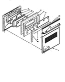 Upper oven door