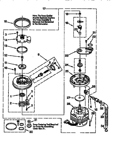 Pump and motor