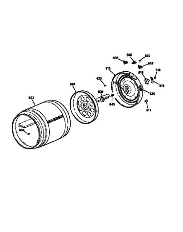 Drum and heater assembly