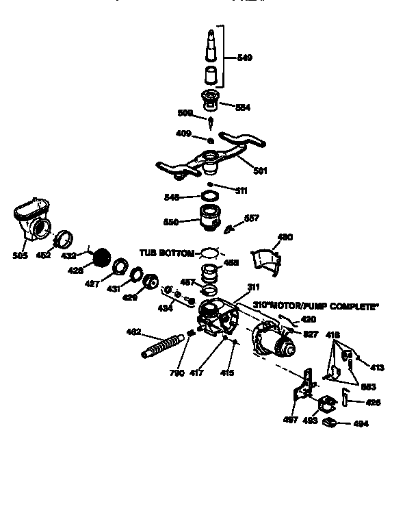 Motor-pump mechanism