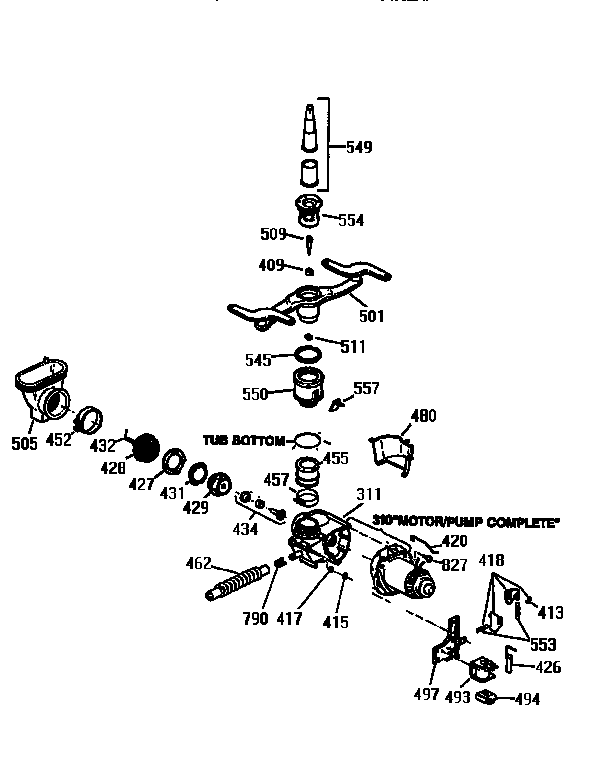 Motor-pump mechanism