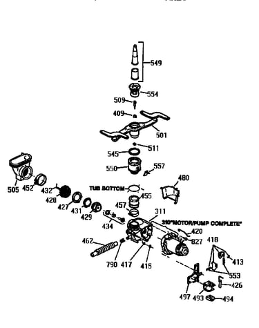 Motor-pump mechanism
