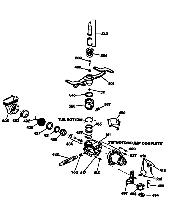 MOTOR-PUMP MECHANISM