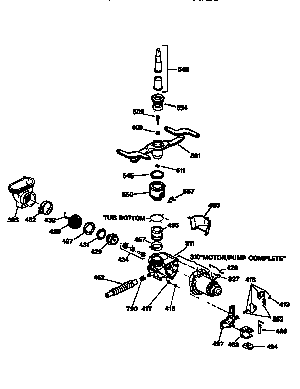 MOTOR-PUMP MECHANISM