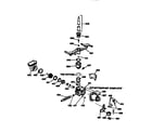 GE GSD1205T64BA motor-pump mechanism diagram