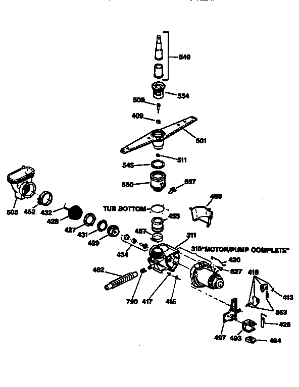 Motor-pump mechanism