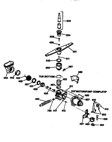 Motor-pump mechanism