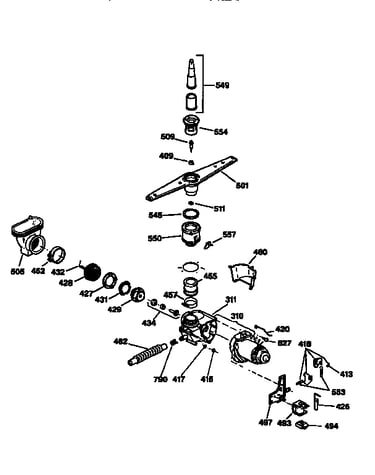 Motor-pump mechanism