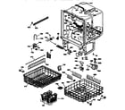 GE GSD1930T64WW tub diagram