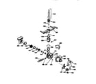 GE GSD1920T64BB motor-pump mechanism diagram