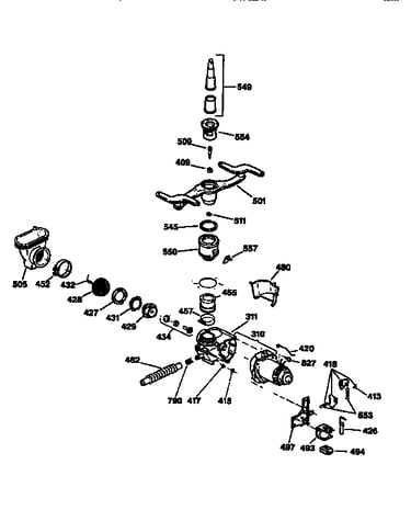 Motor-pump mechanism