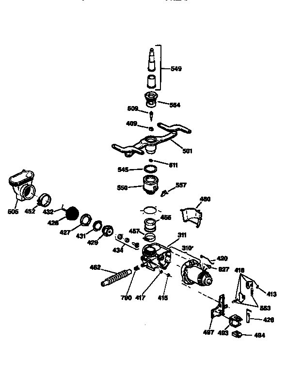 Motor-pump mechanism