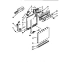 Whirlpool DU8950XB1 frame and console diagram