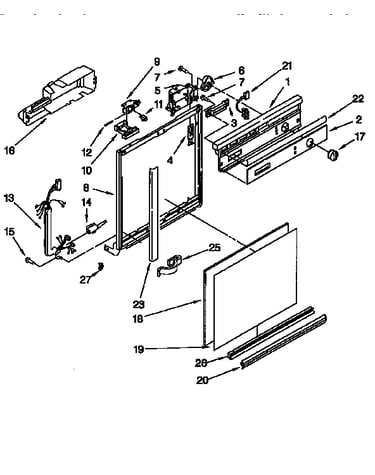 Frame and console
