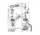 Whirlpool DU9800XB0 pump and motor diagram
