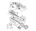 Kenmore 1069555721 motor and ice container diagram