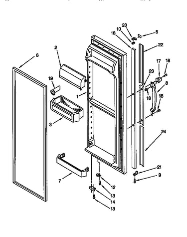 Refrigerator door