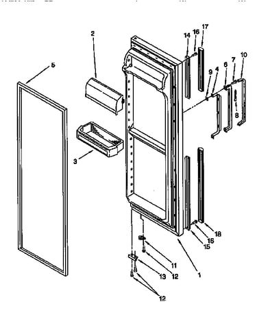 Refrigerator door