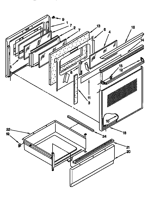 Door and drawer