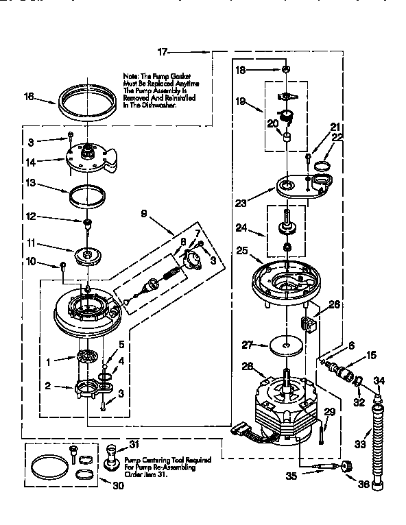 Pump and motor