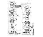 KitchenAid KUDI23HBWH0 pump and motor diagram