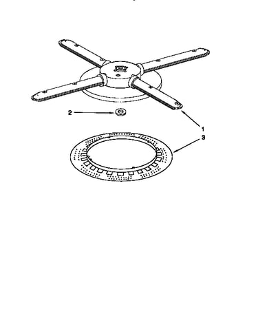 Lower washarm and strainer