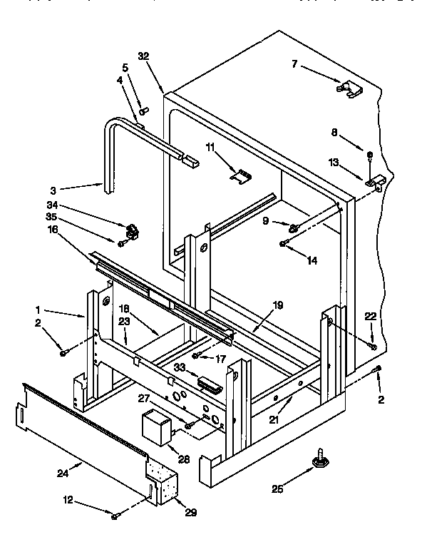 FRAME AND TANK