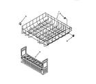 KitchenAid KUDI23HB0 lower rack diagram