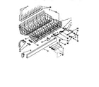 KitchenAid KUDA23HB0 upper rack and track diagram