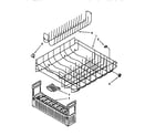 KitchenAid KUDA23HB0 lower rack diagram