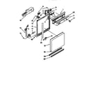 Whirlpool DU8500XB0 frame and console diagram