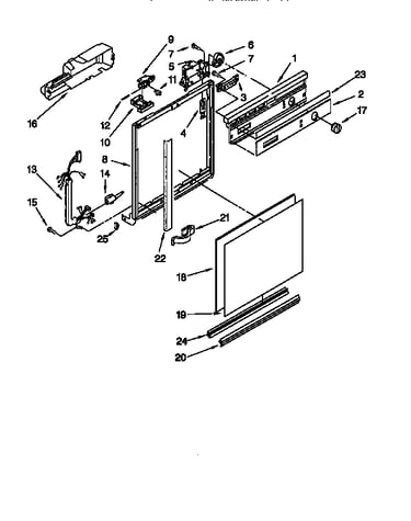 Frame and console