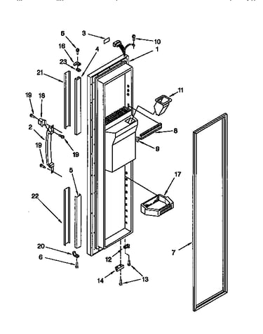 Freezer door