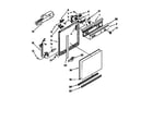Whirlpool DU8950XB0 frame and console diagram