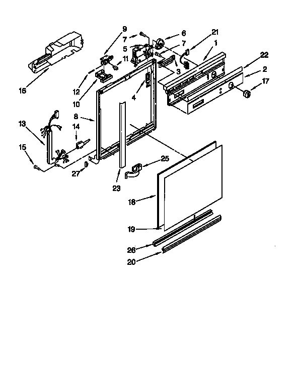 Frame and console