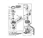 Whirlpool DU8950XB0 pump and motor diagram