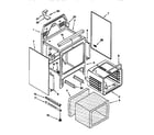 KitchenAid KERC507YWH3 oven chassis diagram