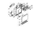Whirlpool DU8700XB0 frame and console diagram