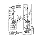 Whirlpool DU8700XB0 pump and motor diagram