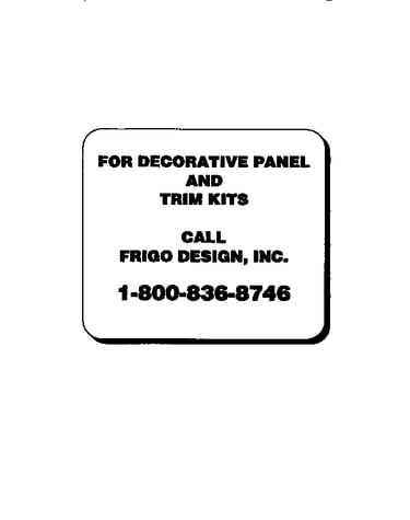 Decorative panel and trim kits