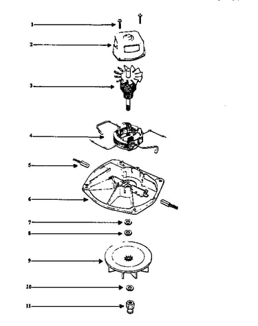 Motor and fan assembly