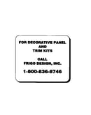 Decorative panel and trim kits
