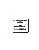 Panel and trim information